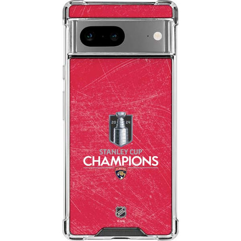 NHL 2024 Stanley Cup Champions Panthers Google Pixel 8a Clear Case